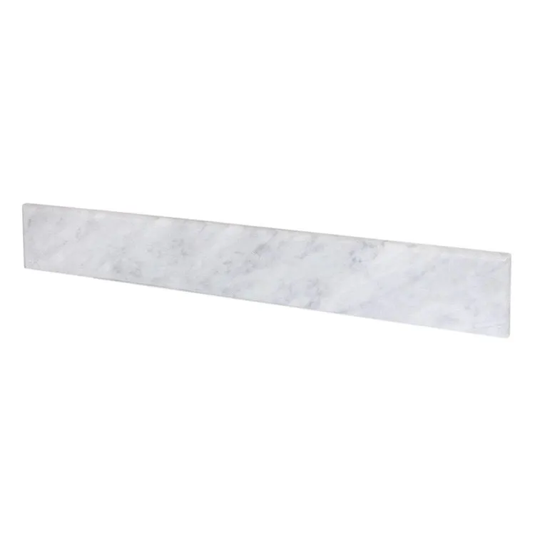 31" x 4" Carrara Marble Backsplash