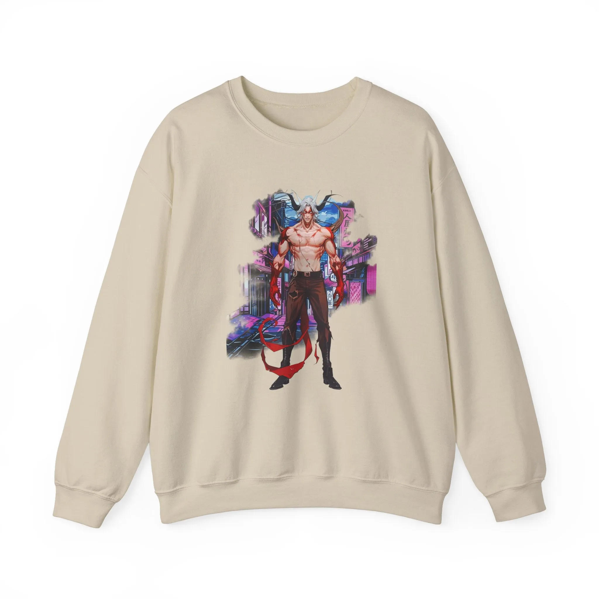 Anime Male Demon Unisex Heavy Blend™ Crewneck Sweatshirt