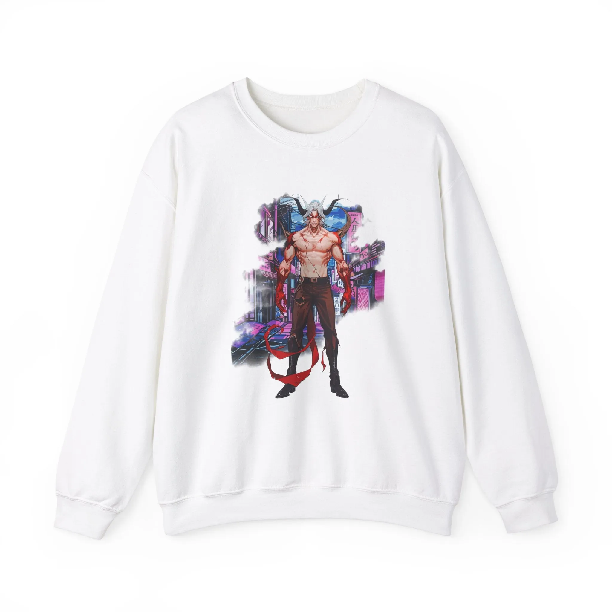 Anime Male Demon Unisex Heavy Blend™ Crewneck Sweatshirt