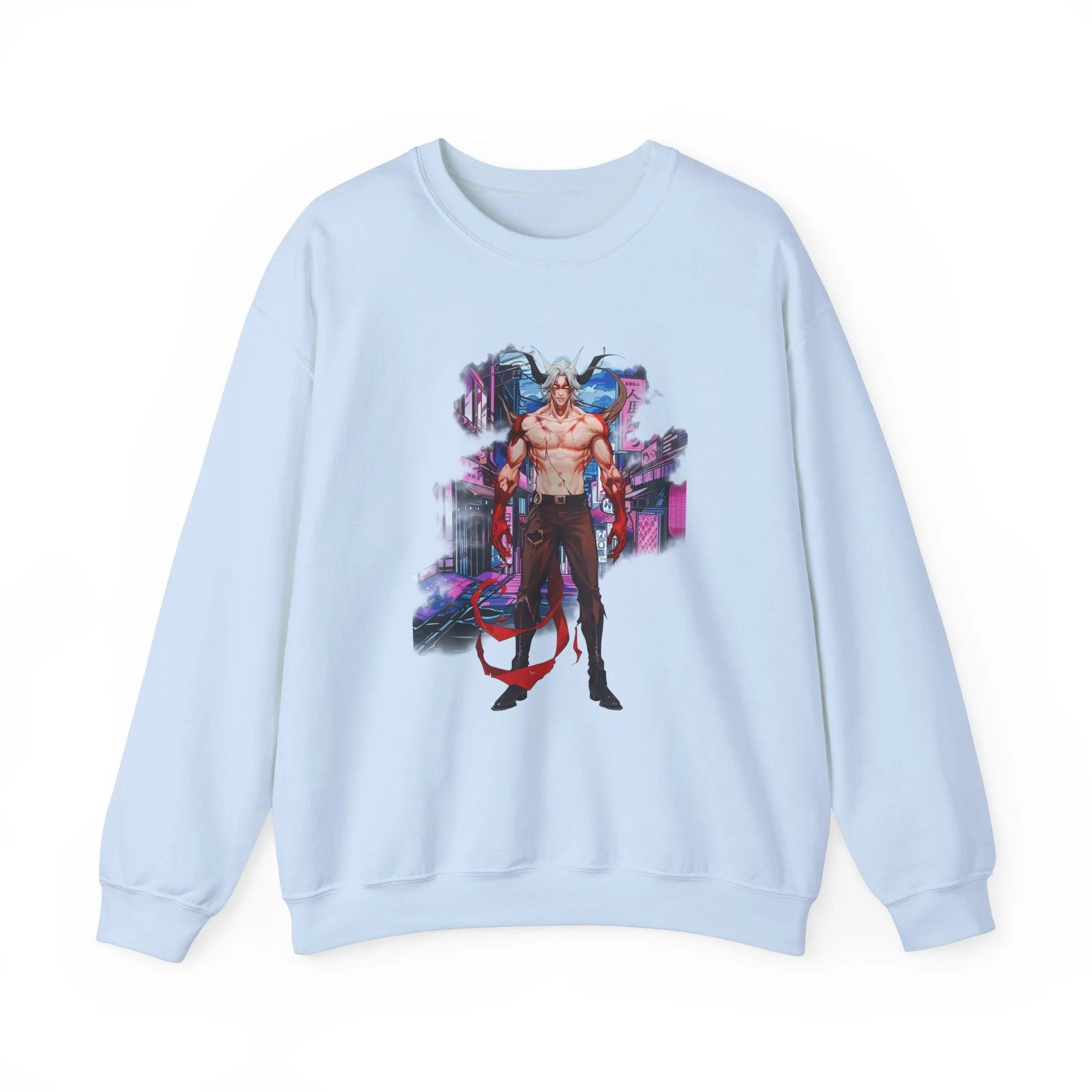 Anime Male Demon Unisex Heavy Blend™ Crewneck Sweatshirt