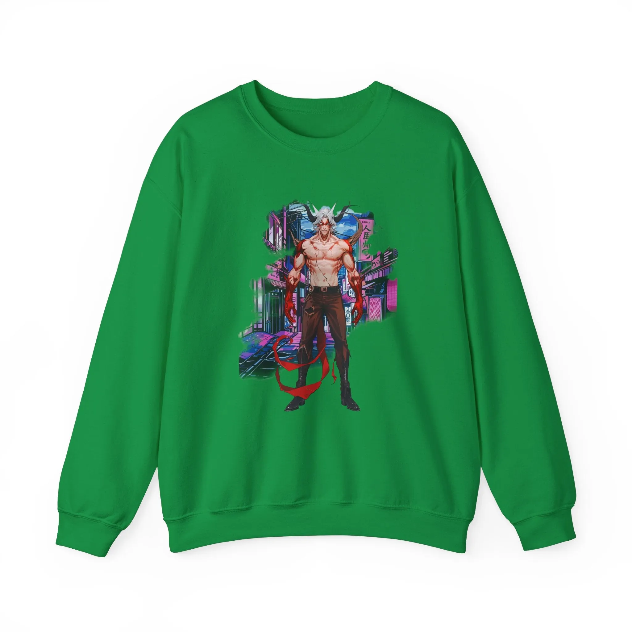 Anime Male Demon Unisex Heavy Blend™ Crewneck Sweatshirt