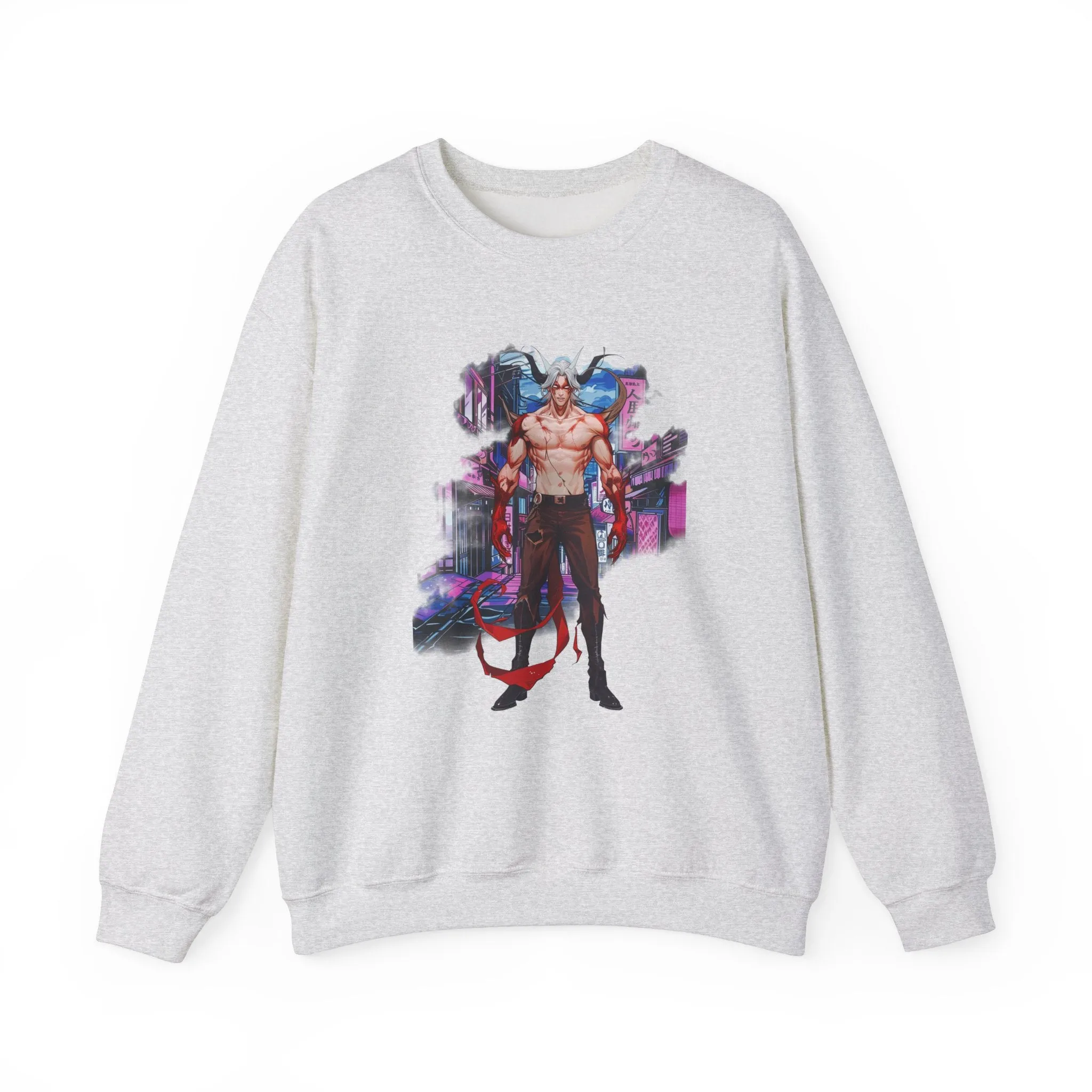 Anime Male Demon Unisex Heavy Blend™ Crewneck Sweatshirt