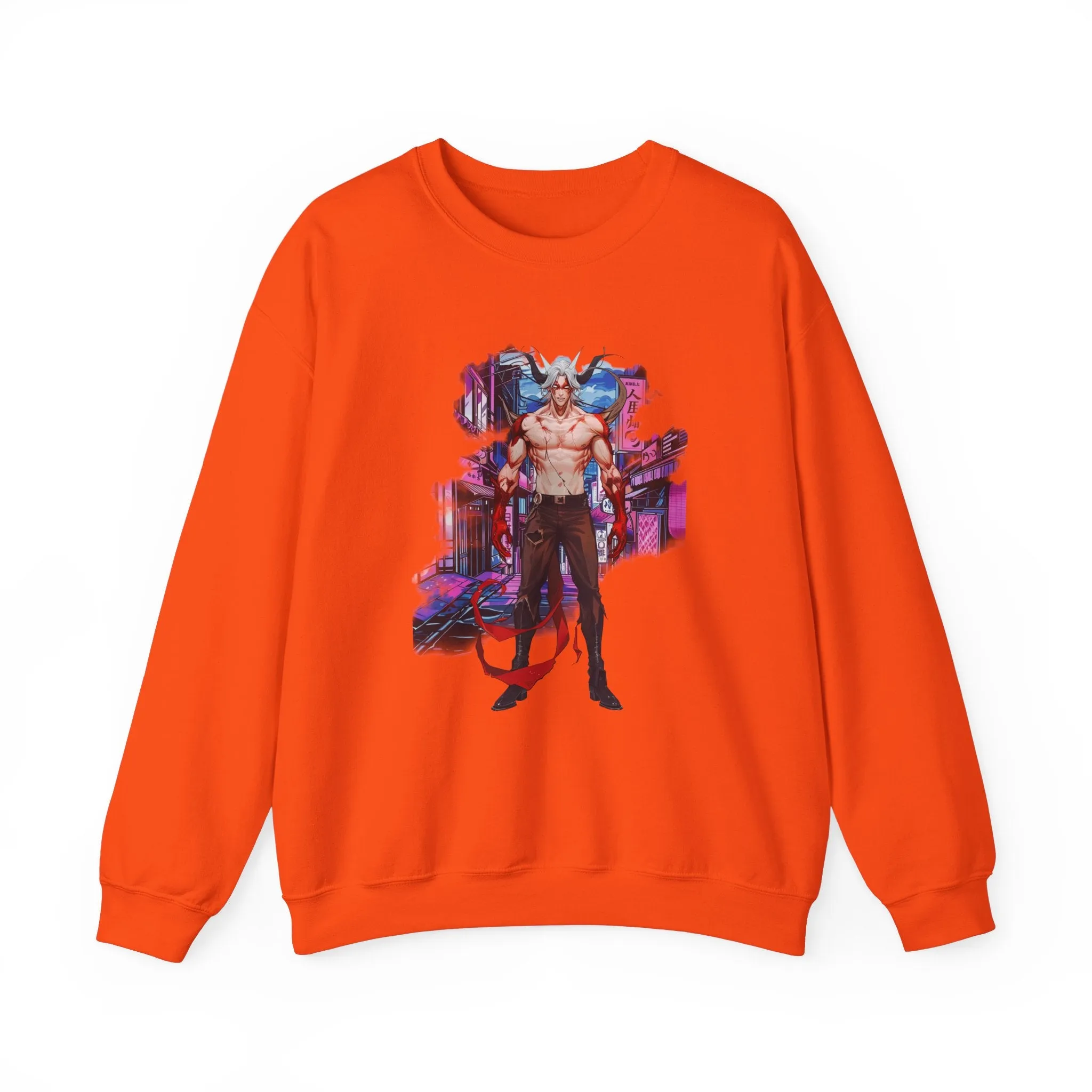 Anime Male Demon Unisex Heavy Blend™ Crewneck Sweatshirt