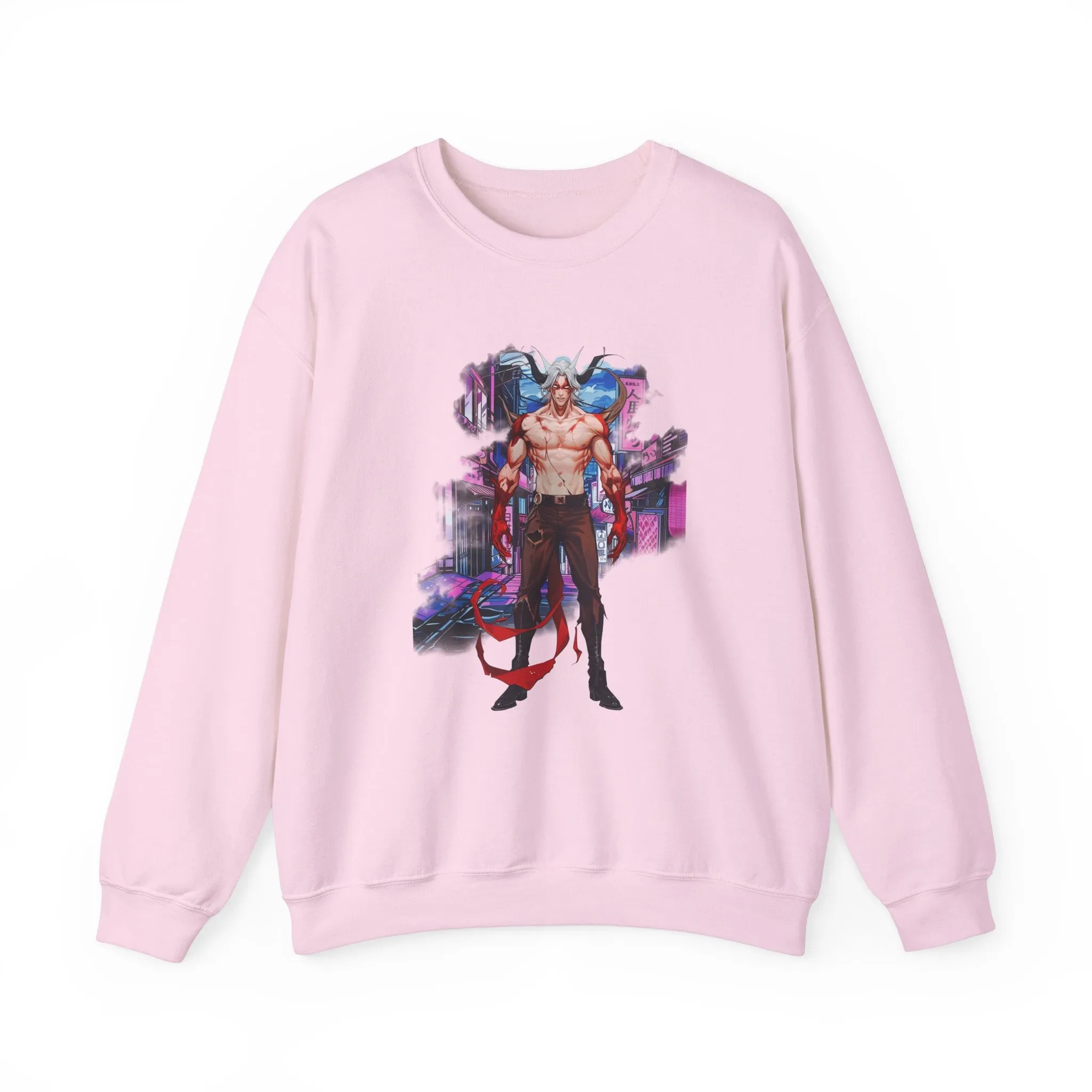 Anime Male Demon Unisex Heavy Blend™ Crewneck Sweatshirt