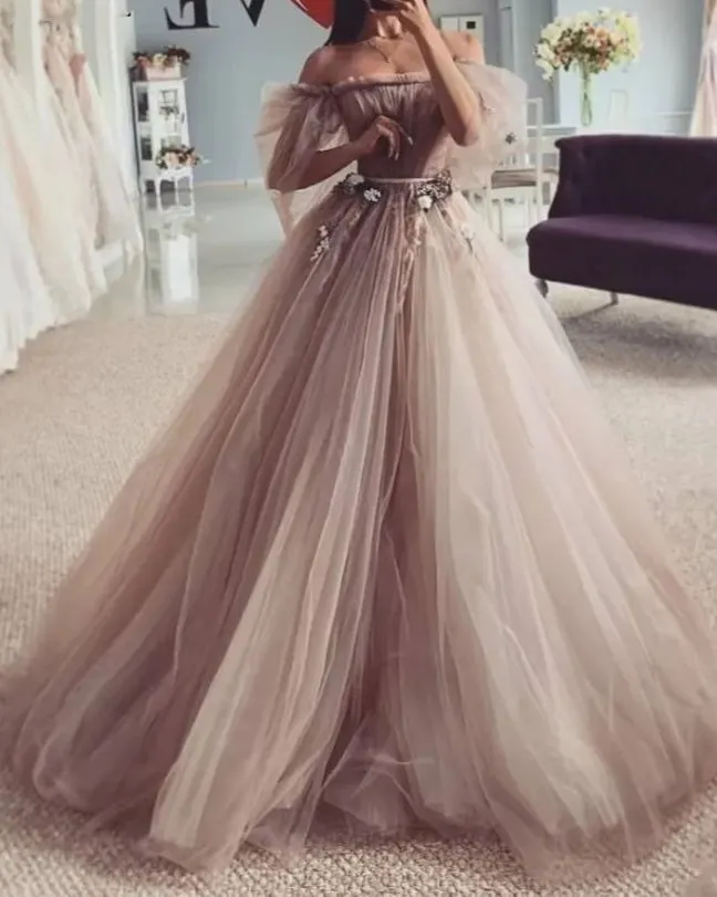 Ariana Tulle Long Whimsical Wedding Gown All Sizes/Colors