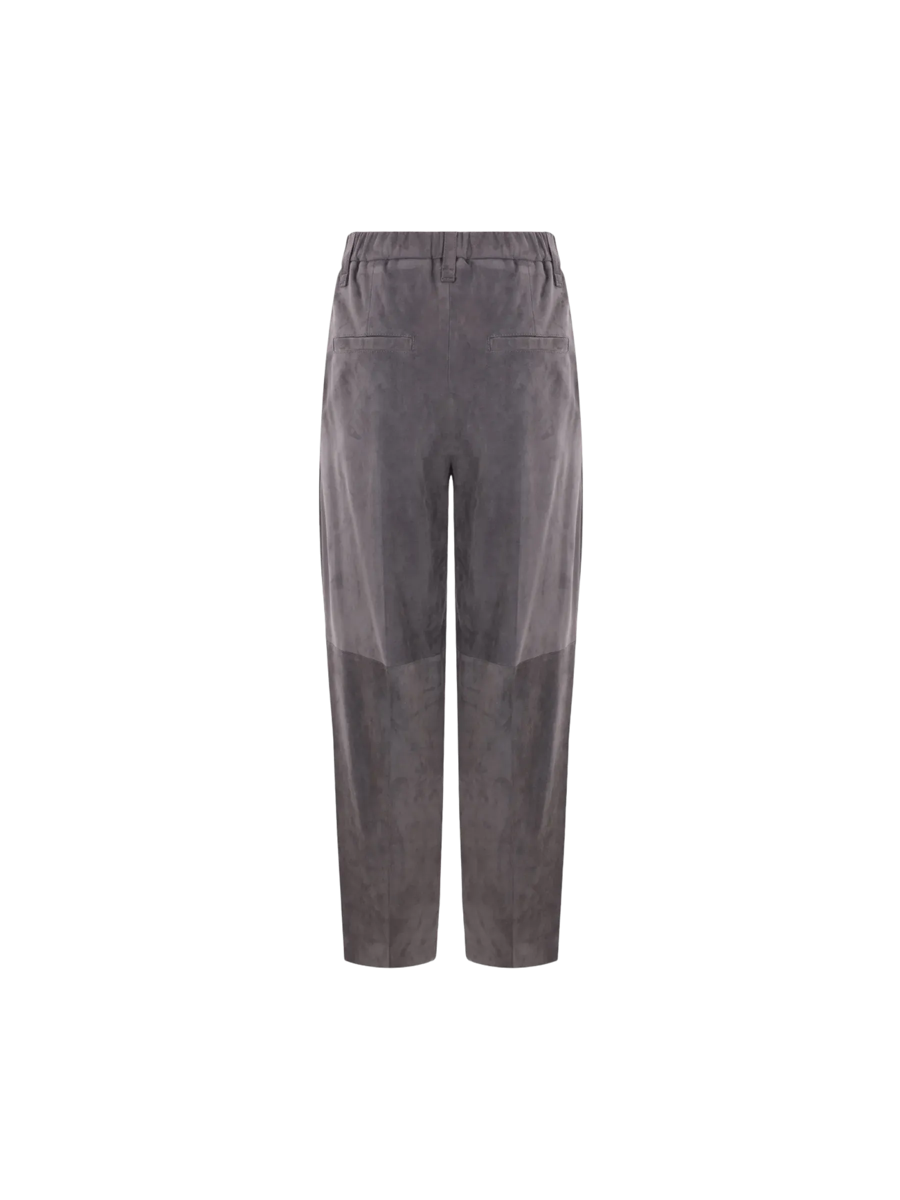 Baggy-Fit Suede Trousers