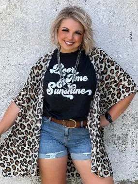 Bekah Leopard Kimono