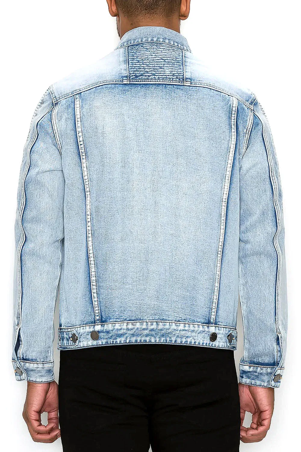 Biker Washed Denim Jacket