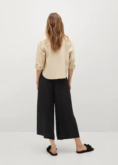 Black Culotte Trouser