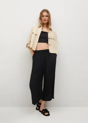 Black Culotte Trouser