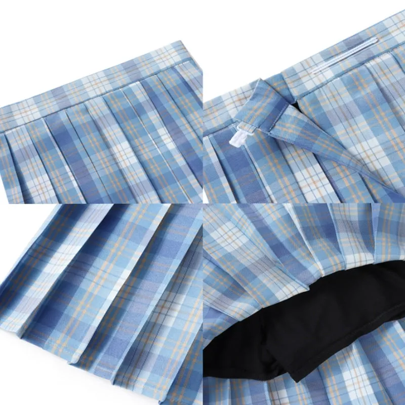 Blue Sea JK vintage plaid uniform skirt