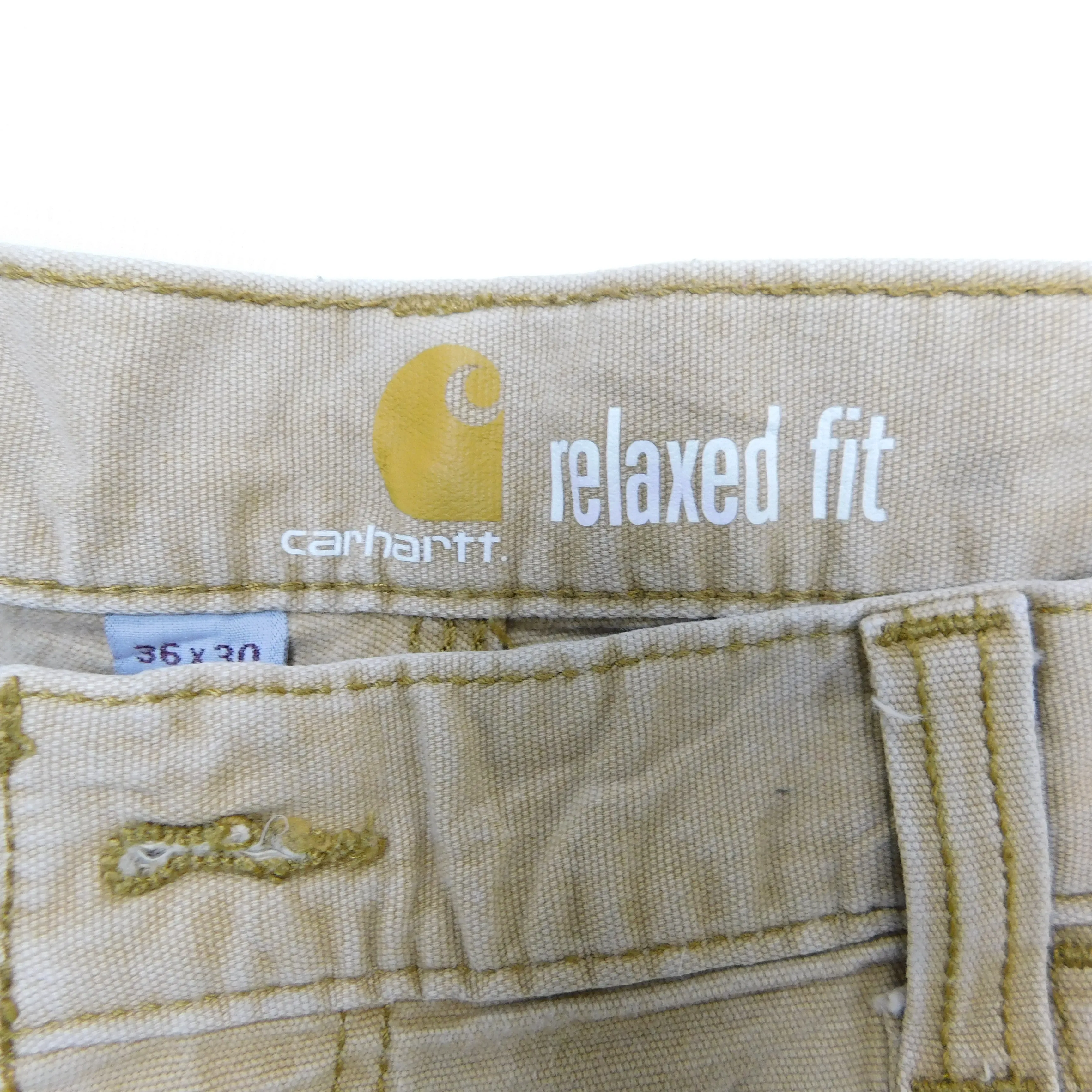 Carhartt Relaxed Fit Beige Work Trousers