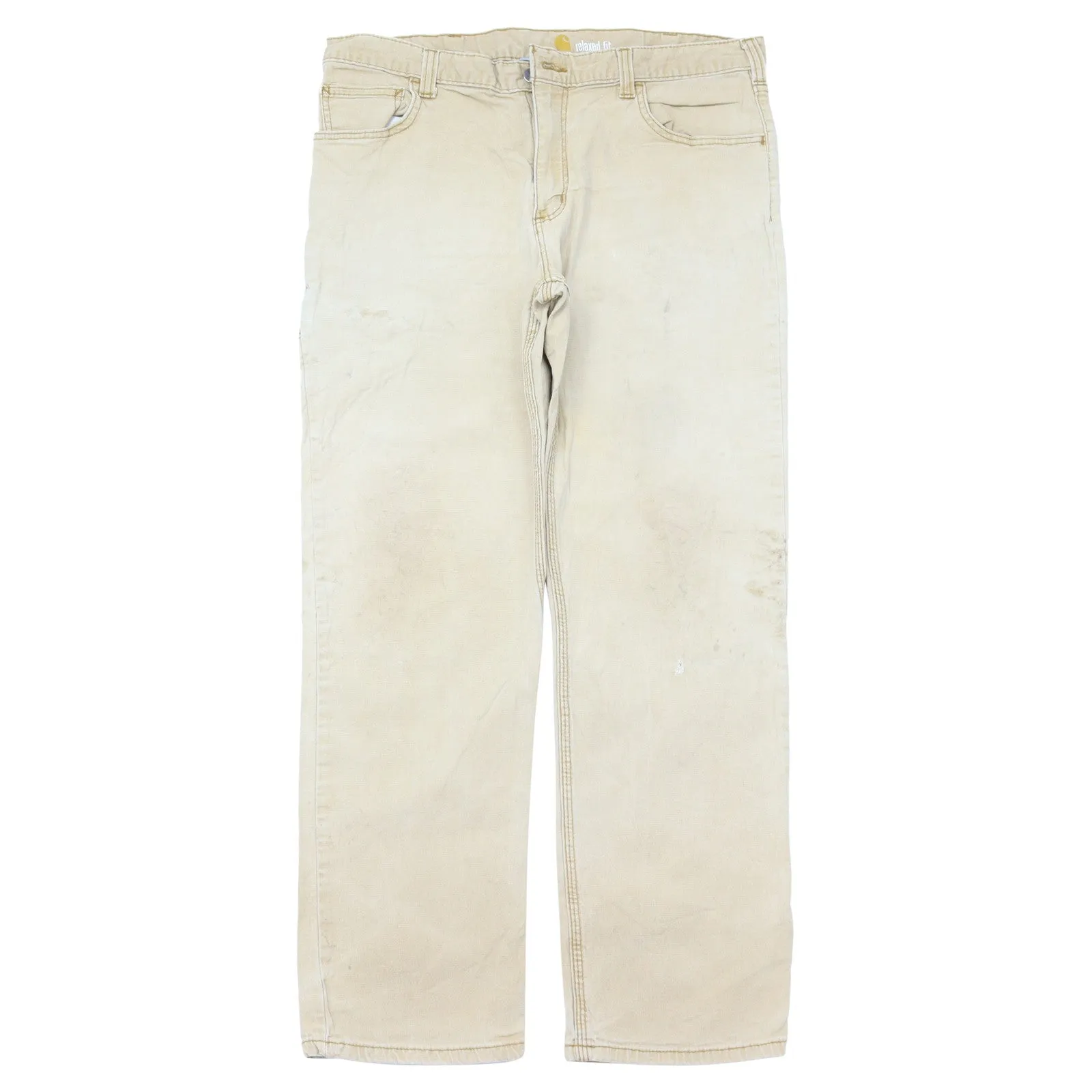 Carhartt Relaxed Fit Beige Work Trousers