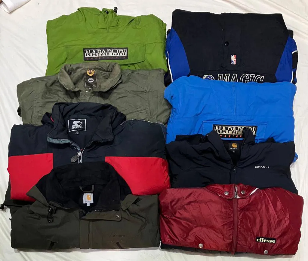 Carhartt, starter,timberland ,Napapijri, and  Ellesse  jacket 12 jacket