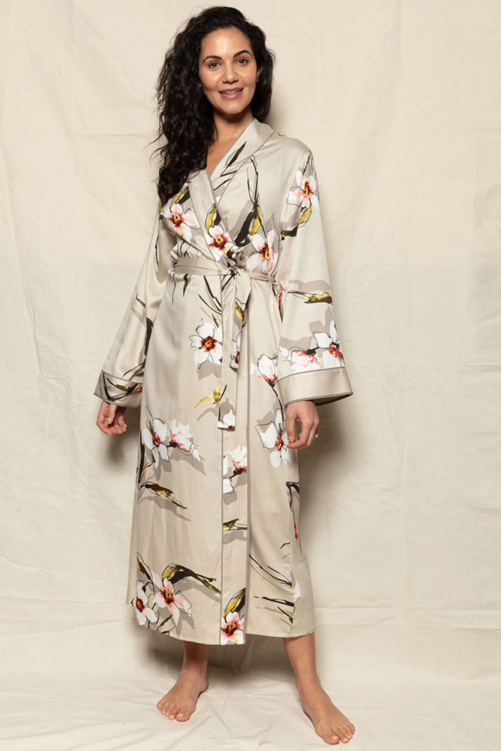 Carnaby Floral Print Long Dressing Gown