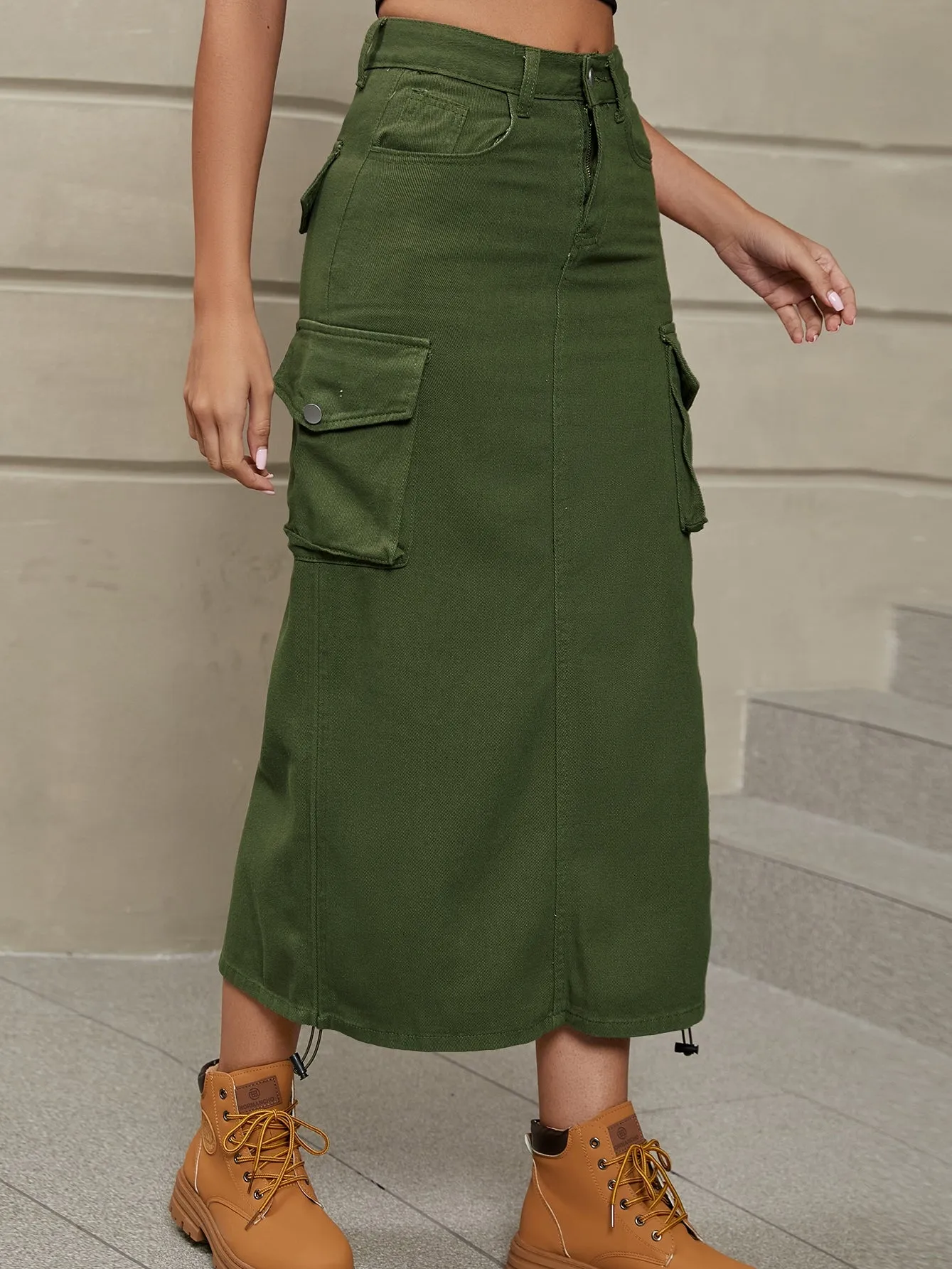 Casual Mid-length Skirt