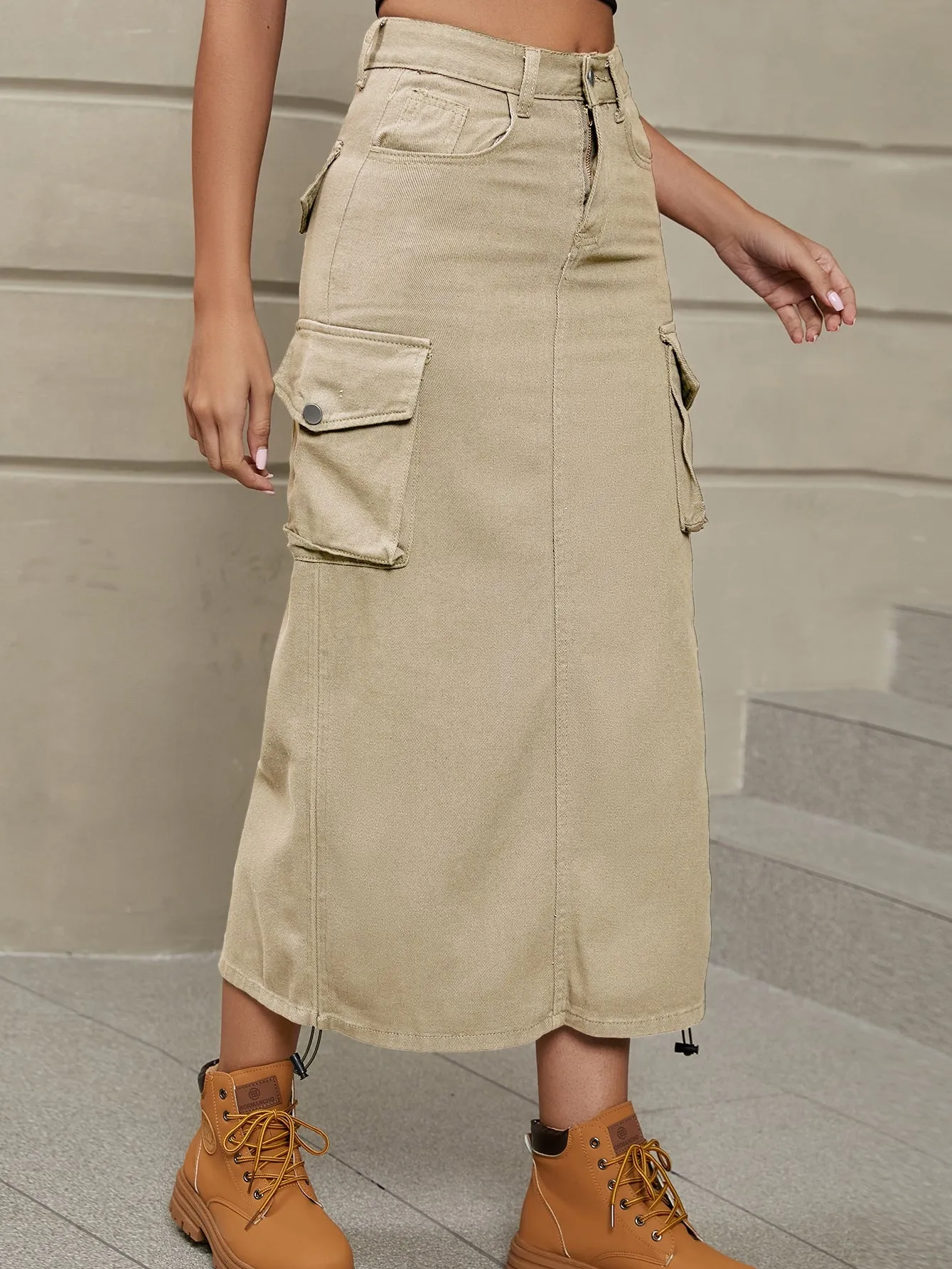 Casual Mid-length Skirt