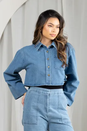 Celine Crop Denim Jacket