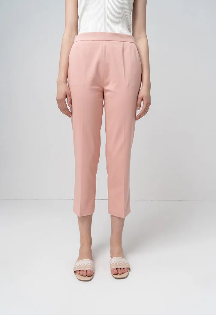 Choice Wide Leg High Waist Trouser Blush