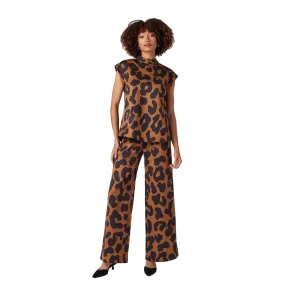 Cora Trouser in Leopard Den