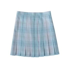 [Fairy Mint] JK vintage plaid uniform skirt