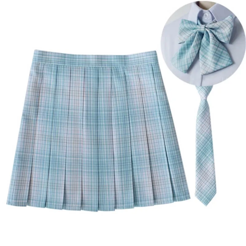 [Fairy Mint] JK vintage plaid uniform skirt