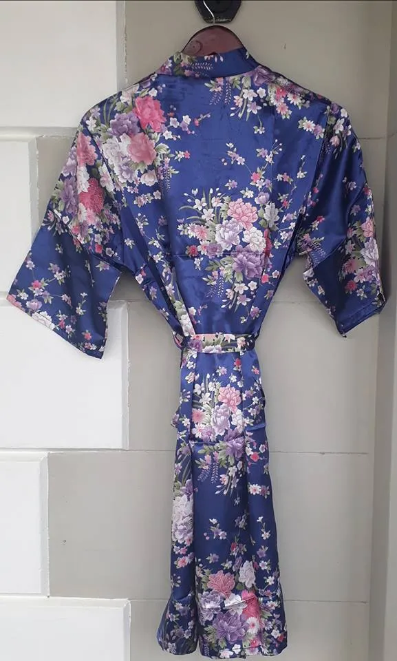 FLORAL SATIN DRESSING GOWNS