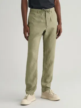 Gant Men Brown Solid Relaxed Fit Trouser