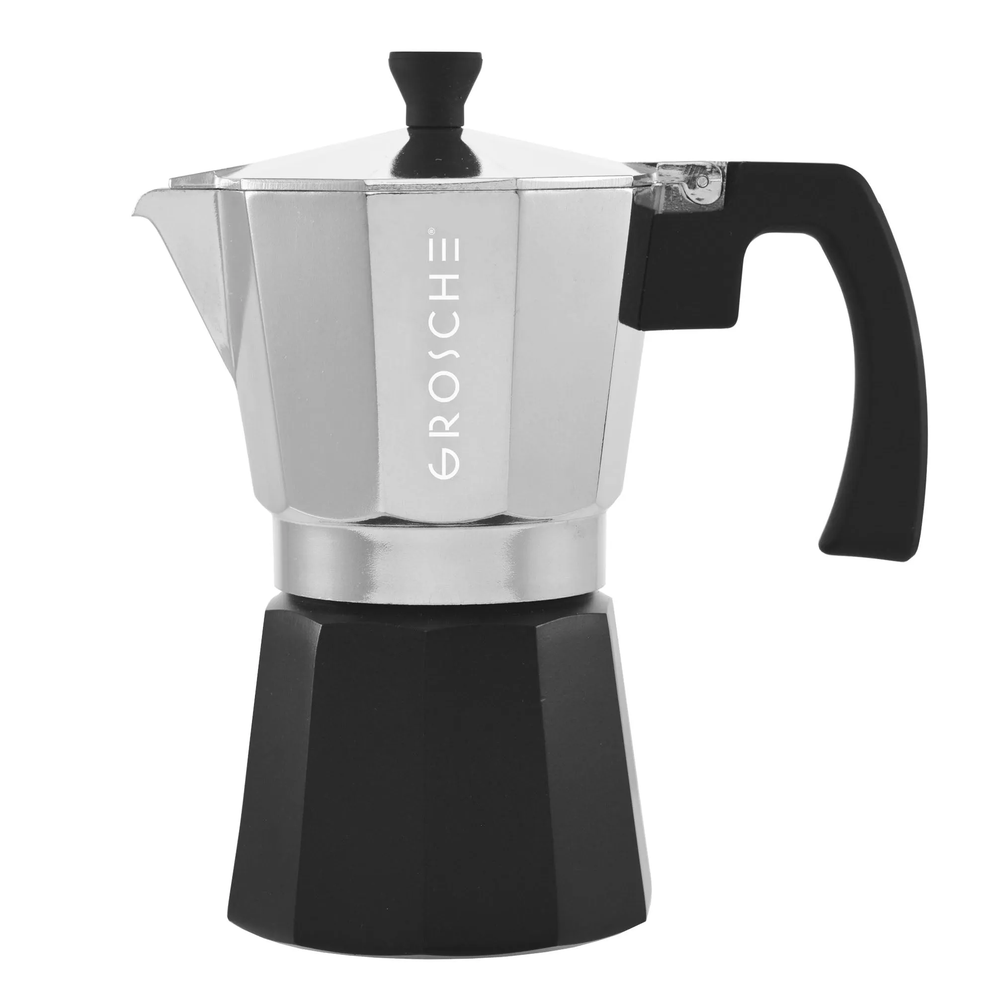 GROSCHE MILANO Stovetop Espresso Maker - Tuxedo, Multiple Sizes - Pack of 4