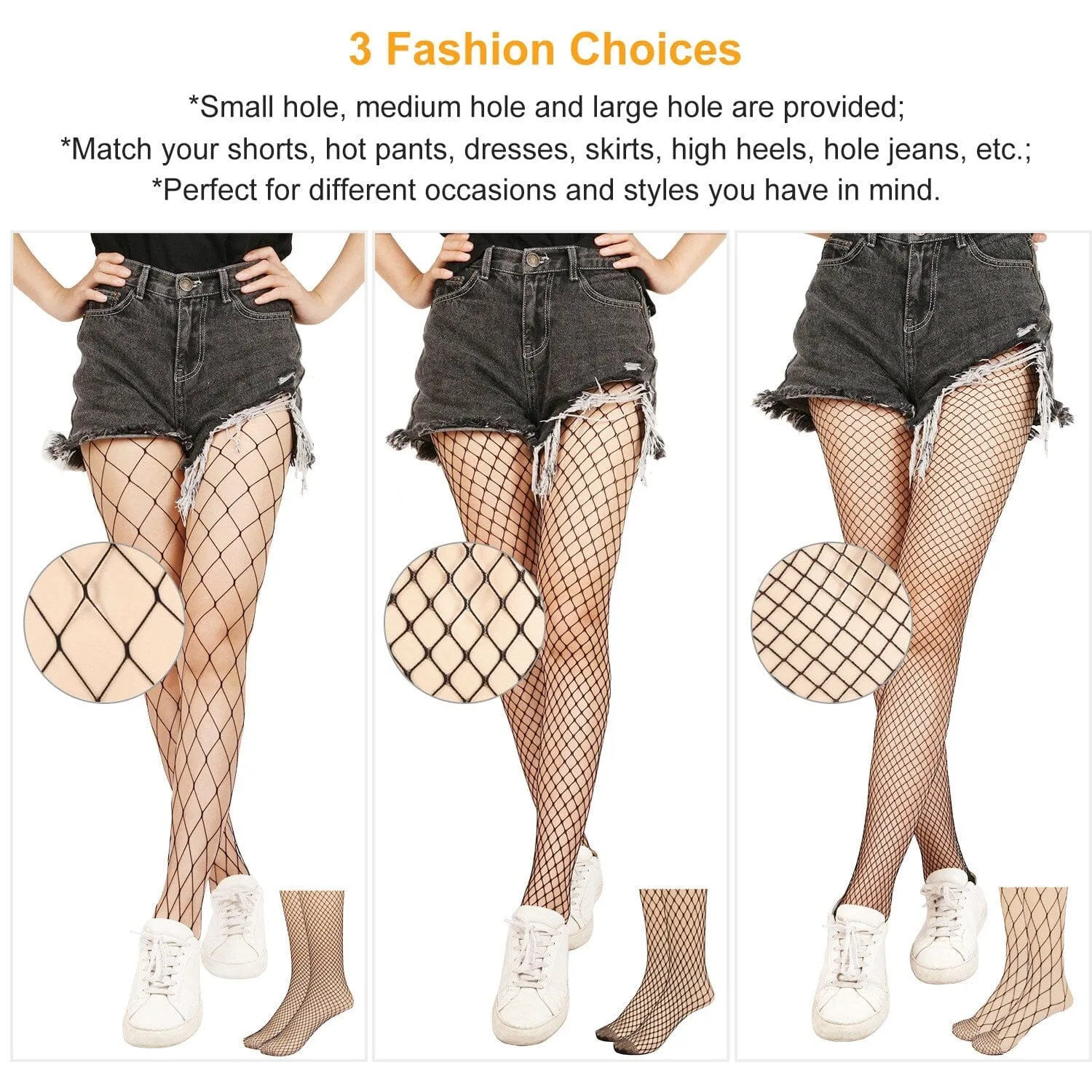 High Waist Pantyhose Stretchy Mesh Hollow Out Stockings