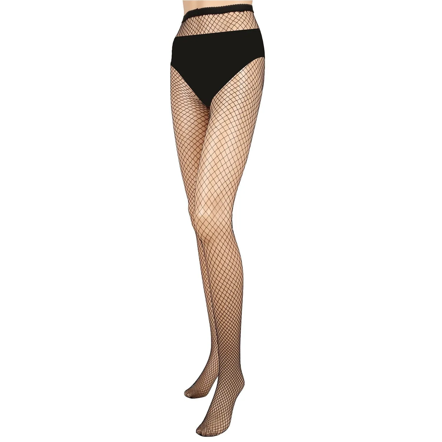 High Waist Pantyhose Stretchy Mesh Hollow Out Stockings