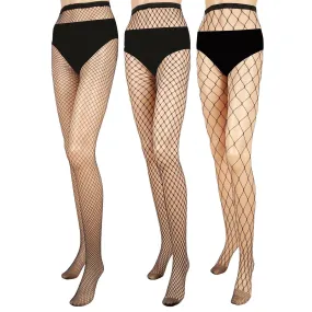 High Waist Pantyhose Stretchy Mesh Hollow Out Stockings