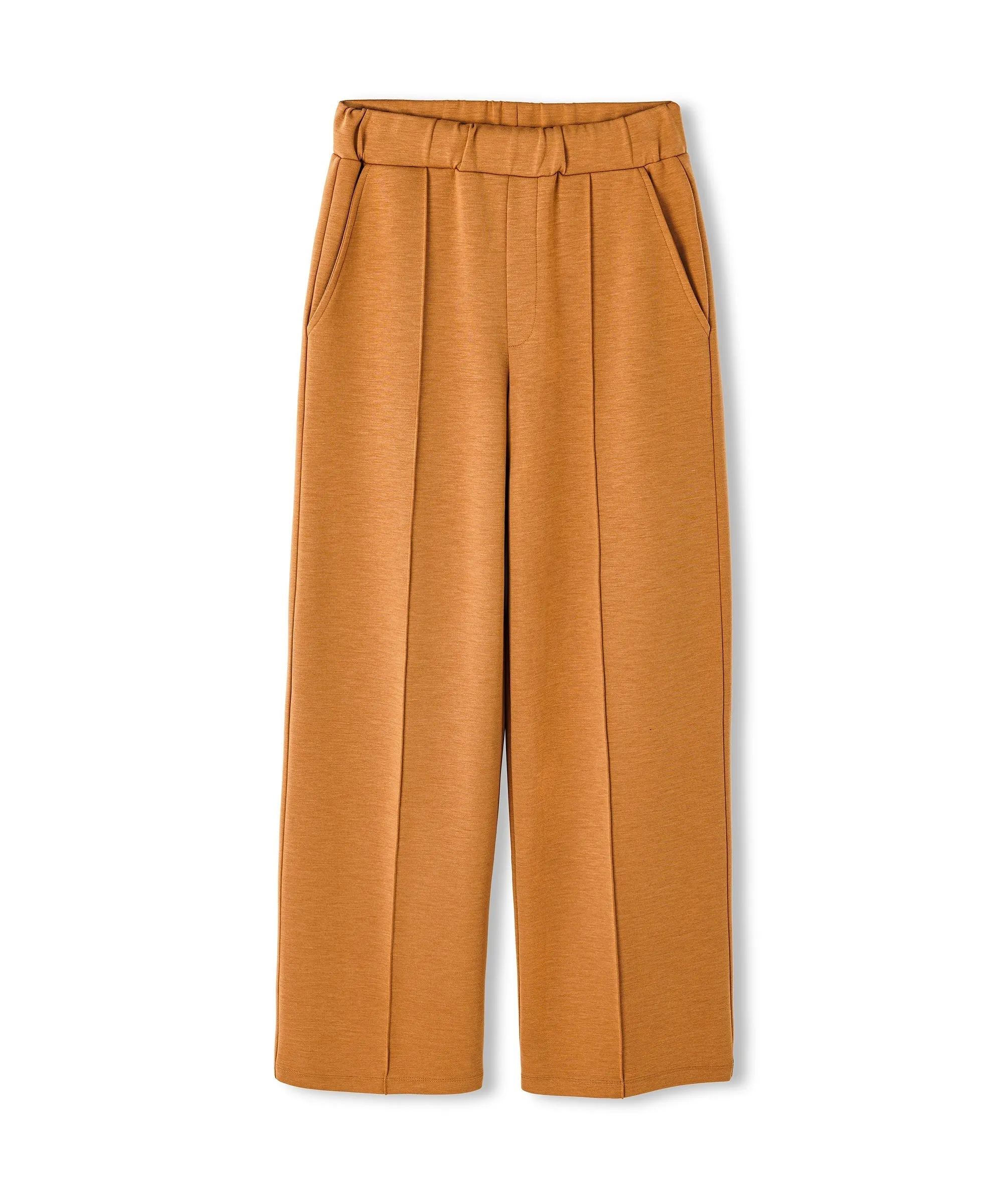 Ipekyol Relaxed Fit Rib-Stitched Trousers Camel