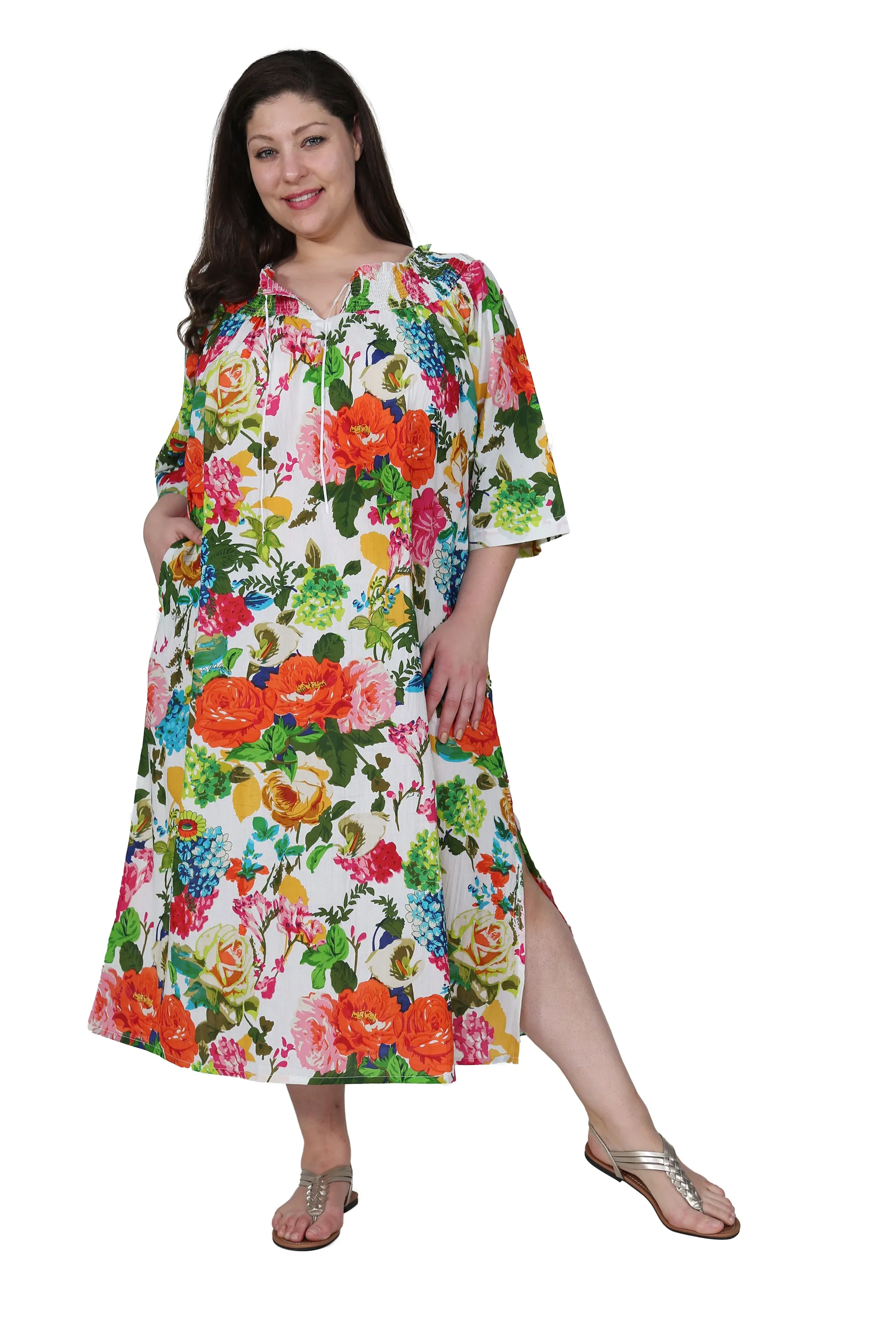 La Cera Plus Size Blooming Garden Gown