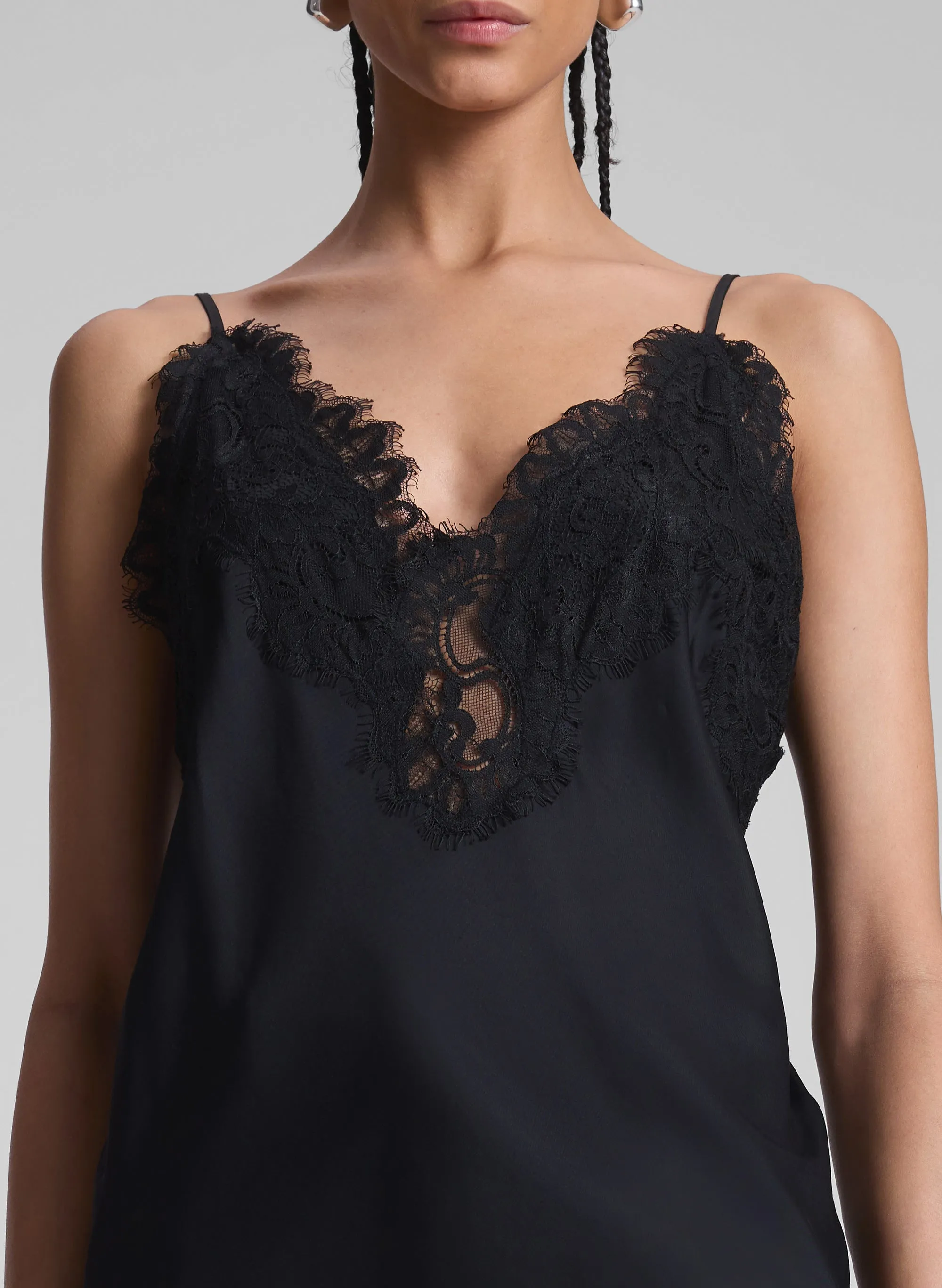 Lennon Satin and Lace Camisole Top