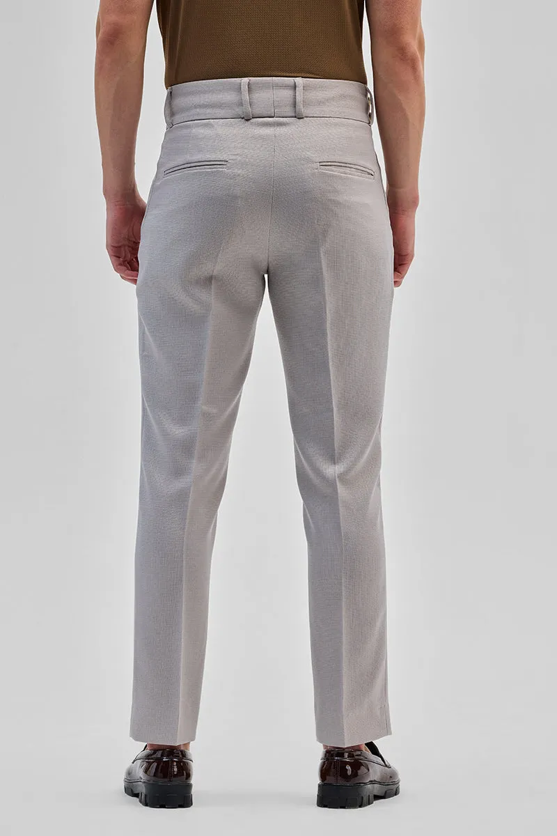 Light Grey Relaxed Fit Korean Trousers