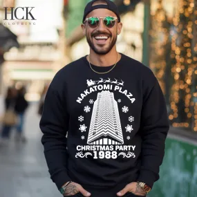 Nakatomi Plaza Christmas Die Hard Crewneck Sweatshirt