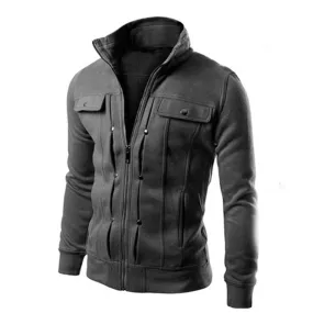 Outdoor Casual Men Popular Trendy Zipper Cardigan Multicolor Choose From Jacket