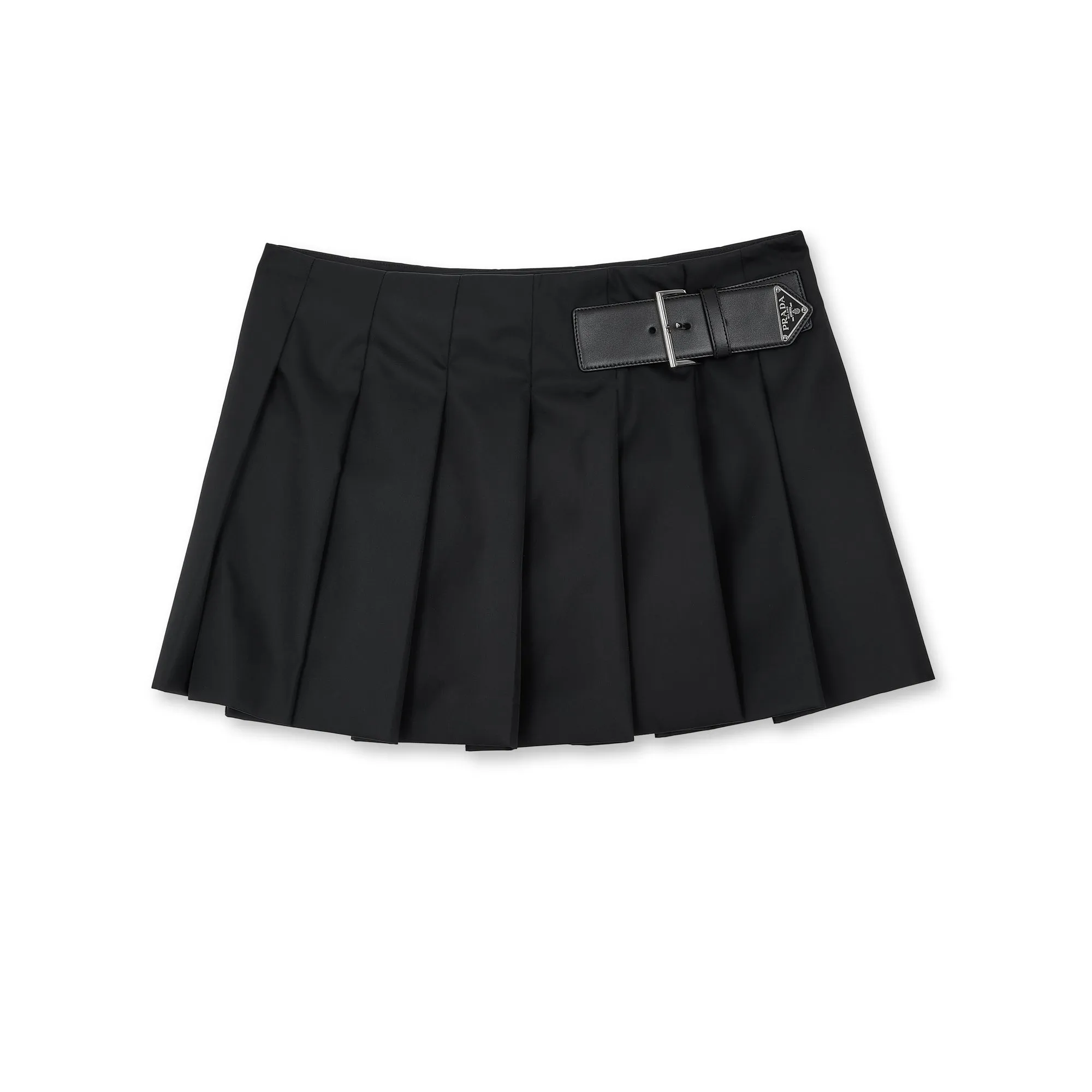 Prada - Women’s Pleated Mini Skirt - (Black)