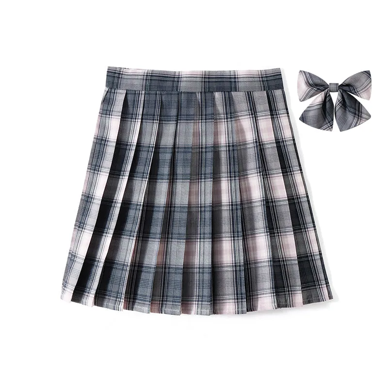 [Sakura Girl] JK vintage plaid uniform skirt