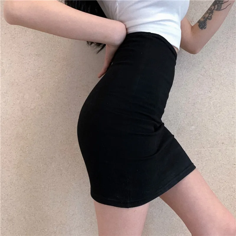 Sexy Girls Short Tight Skirts | Womens Black Tight Mini Skirts - Sexy