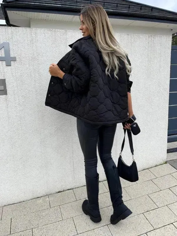 Stylish Loose Buttoned Women Jacket