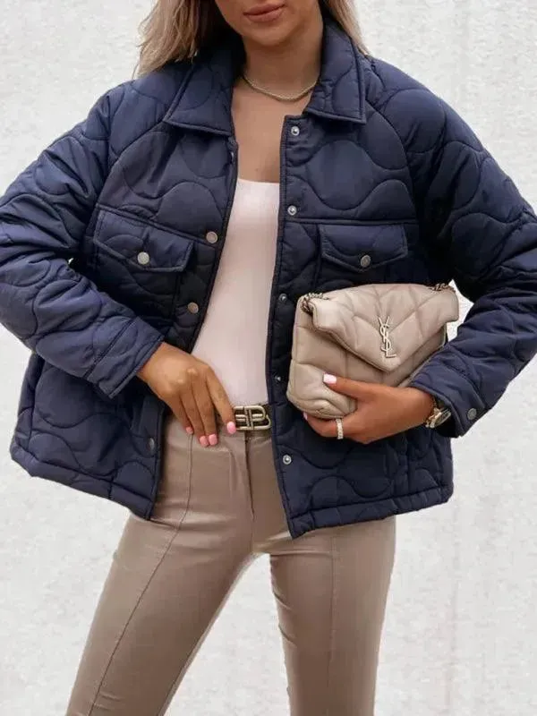 Stylish Loose Buttoned Women Jacket