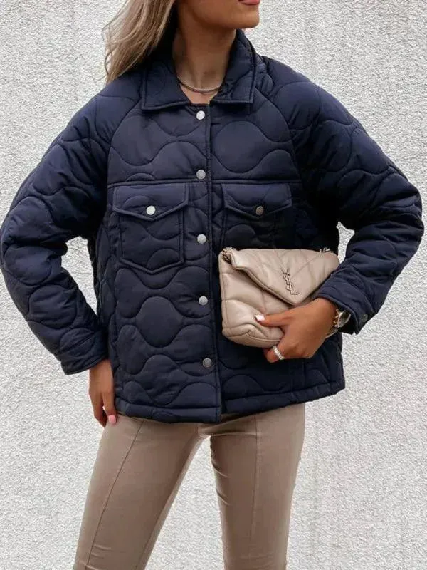 Stylish Loose Buttoned Women Jacket