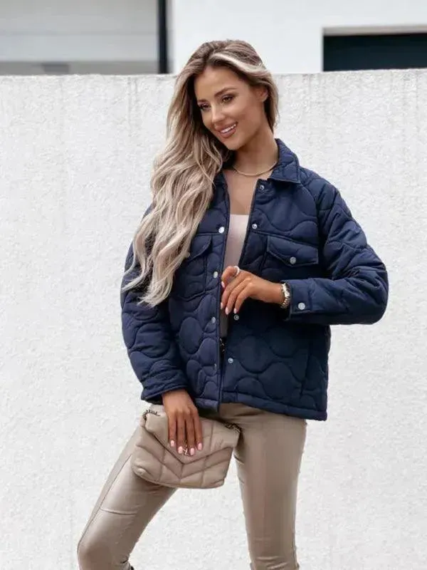 Stylish Loose Buttoned Women Jacket