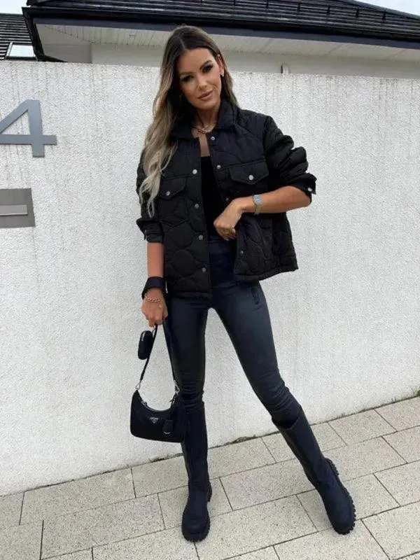 Stylish Loose Buttoned Women Jacket