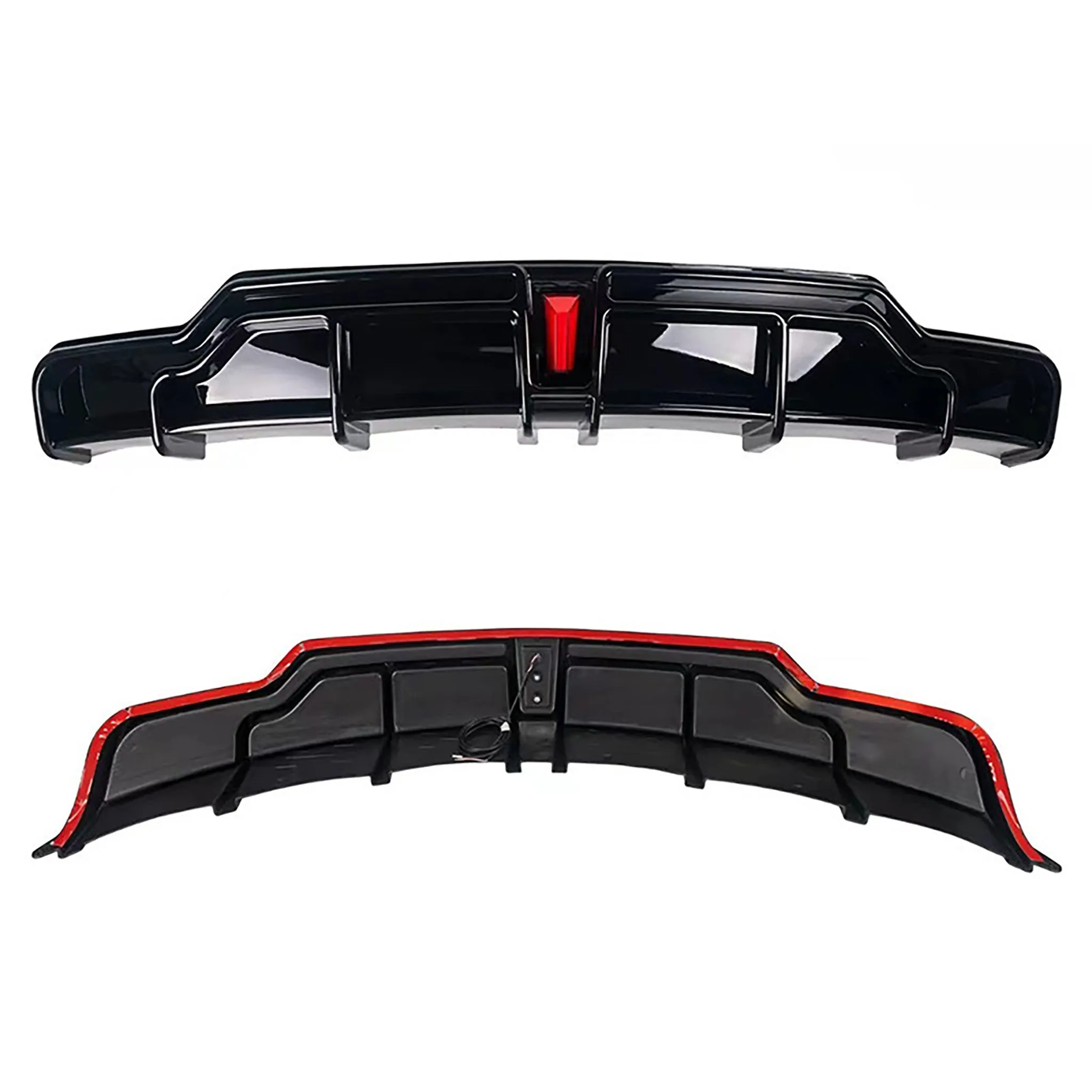 Tesla Model Y/3 Rear Diffuser Bumper Lip with LED Brake Light