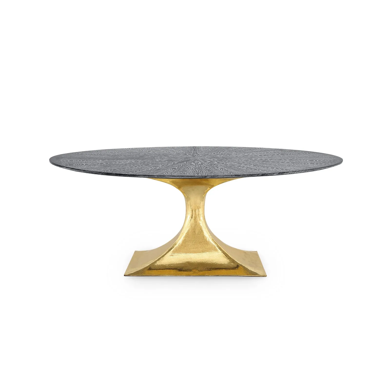 Villa & House Stockholm Small Oval Dining Table Brass