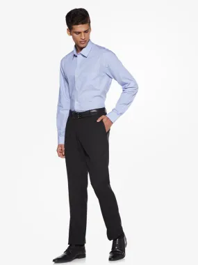 WES Formals Black Relaxed Fit Trousers