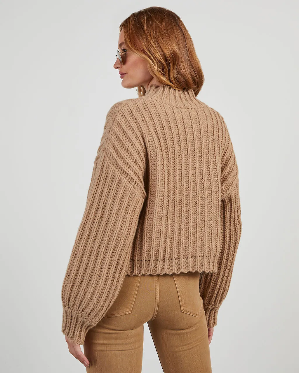 Zoey Mock Neck Knit Sweater